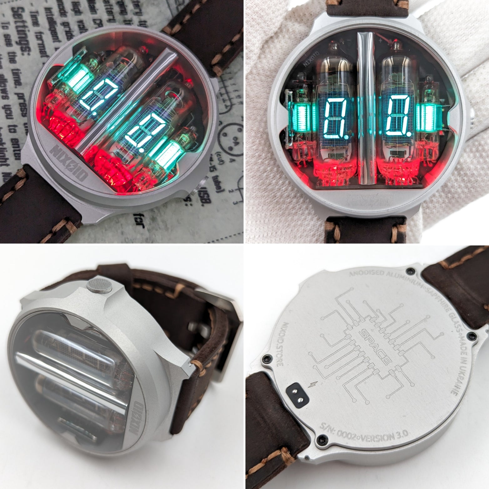 Nixie Tube Watch 'Space VFD' - NixoidStore