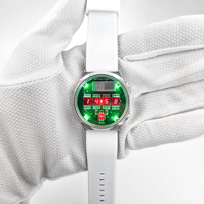 RETRO LED WATCH 'TimeRed' Biohazard