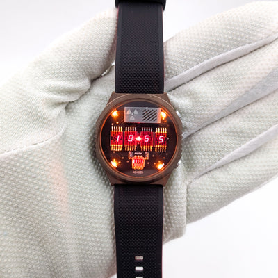 RETRO LED WATCH 'TimeRed' Radiation