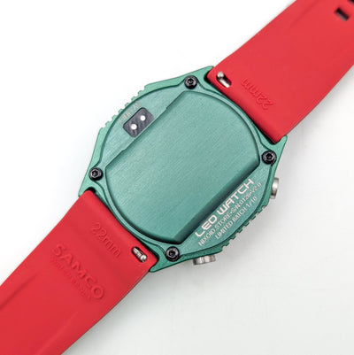 RETRO LED WATCH 'TimeRed' Ice Blue