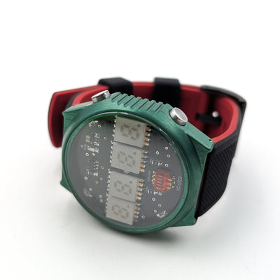 RETRO LED WATCH 'TimeRed' Ice Blue