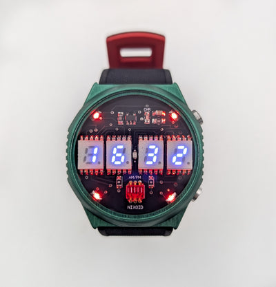 RETRO LED WATCH 'TimeRed' Ice Blue