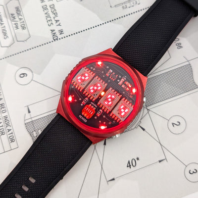RETRO LED WATCH 'TimeRed' Retron