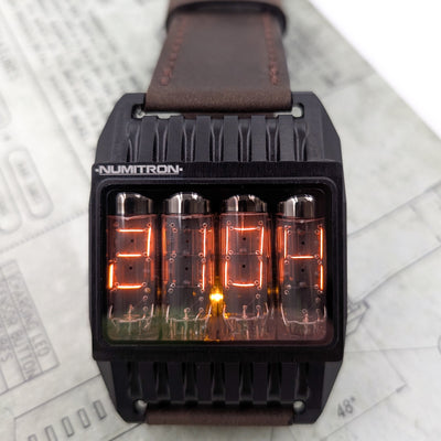Nixie Tube Watch 'Futuristic Numitron IV-9'