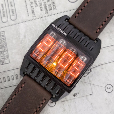 Nixie Tube Watch 'Futuristic Numitron IV-9'