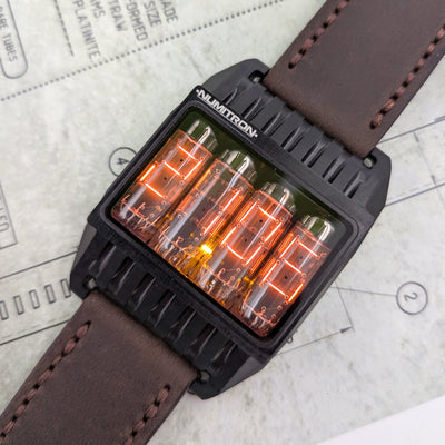 Nixie Tube Watch 'Futuristic Numitron IV-9'