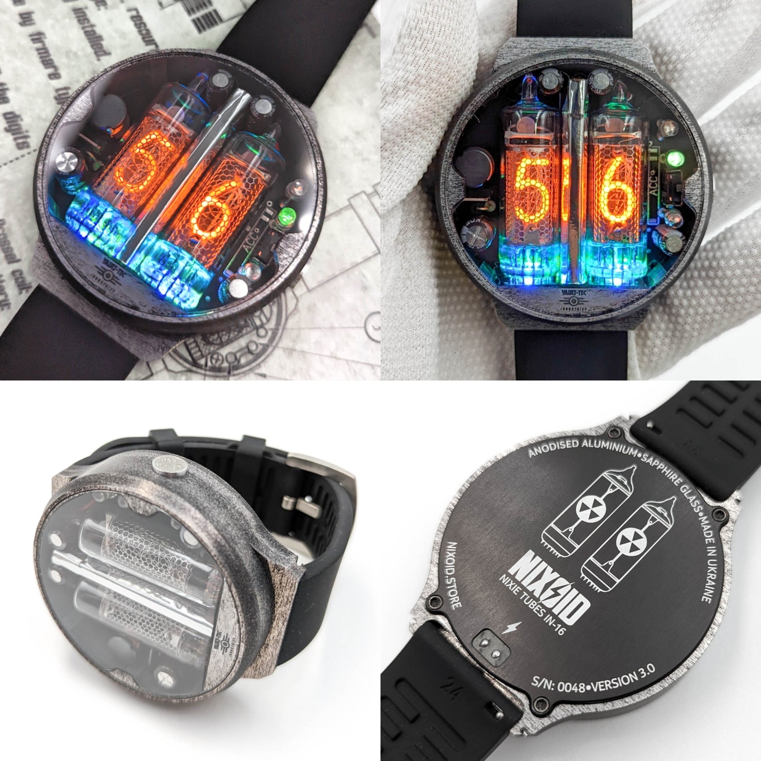 NIXIE TUBE WATCH 'NIXOID NEXT' - NixoidStore