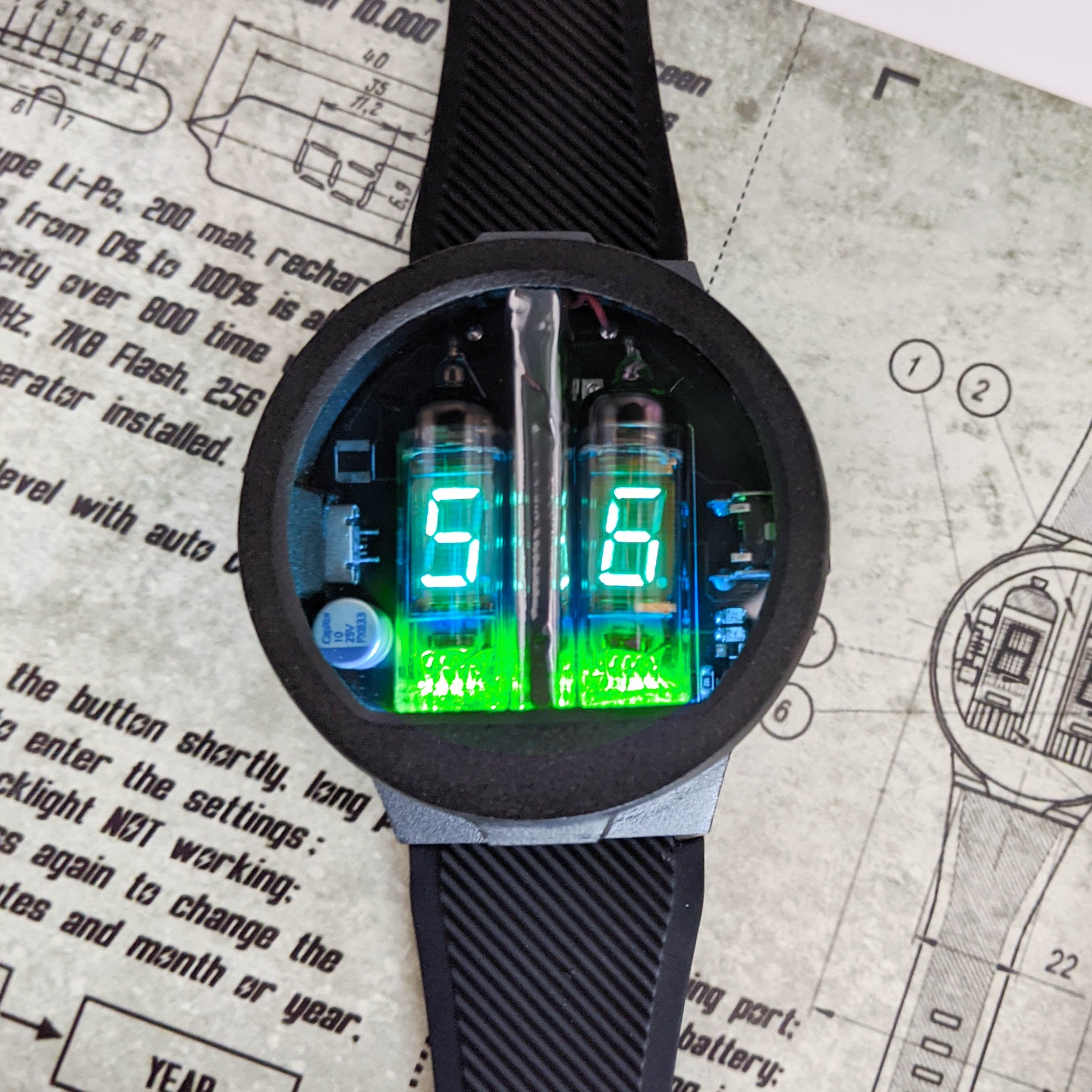 Nixie Tube Watch 'Micro VFD' - NixoidStore